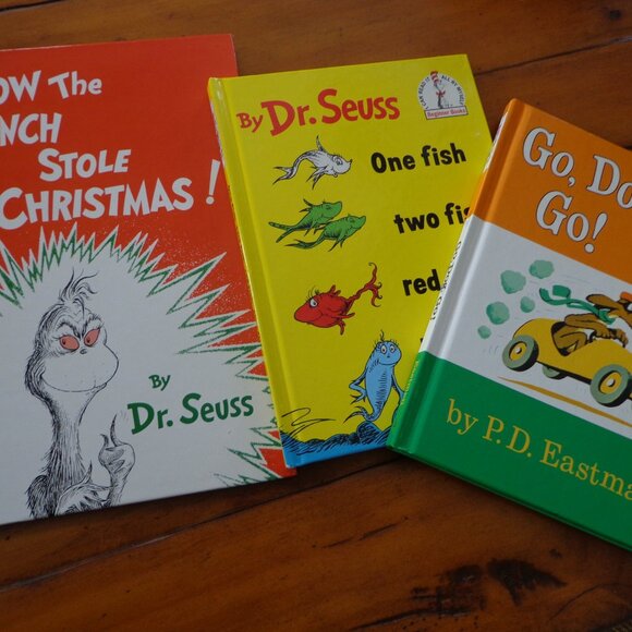 Dr. Suess Other - NEW Lot of 3 Dr. Seuss Hardcover Books Colored Illustrations